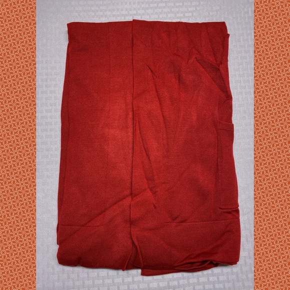 🚫SOLD🚫 Long Sleeve Pocketed Open Cardigan, Paprika Spice - Picture 6 of 8